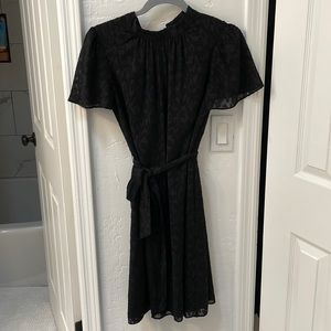 Draper James black dress, flattering one anyone!